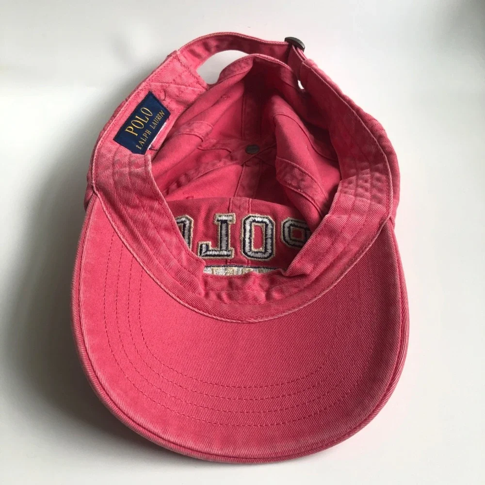 Polo Ralph Lauren Cap Pink Logo1967 Strapback One Size Faded Preppy Classic Fade